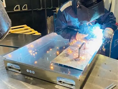 Metal fabrication work at SARU Technology